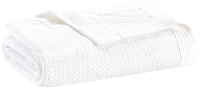 Olliix by Madison Park Egyptian Cotton White King 100% Certified Egyptian Cotton Blanket-0