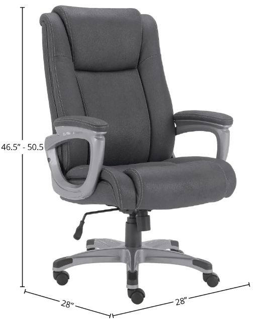 Parker House® Charcoal Desk Chair-1