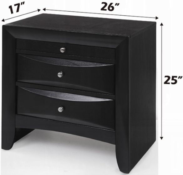 ACME Furniture Ireland Black Nightstand-3