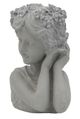 A & B Home Gray Decorative Head Bust Statue-3