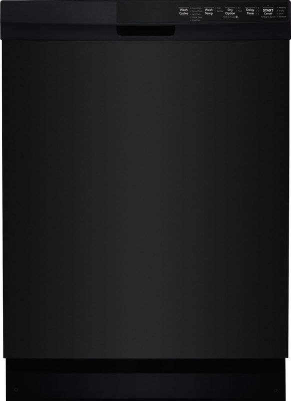 Crosley® 24" Black Front Control Built In Dishwasher 