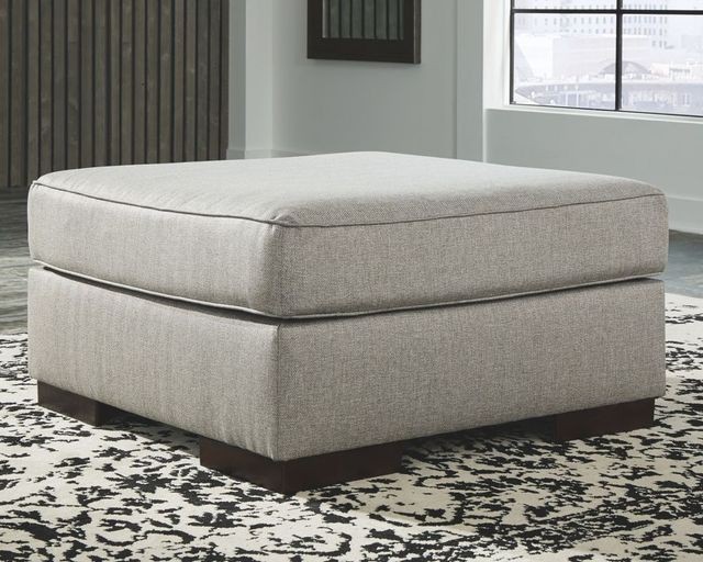 Benchcraft® Marsing Nuvella® Slate Oversized Accent Ottoman-2