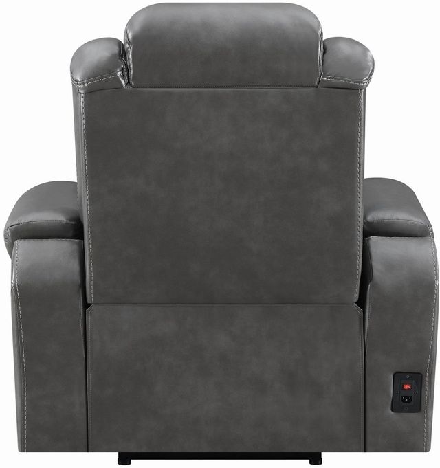 Coaster® Korbach Charcoal Power Headrest Recliner-1