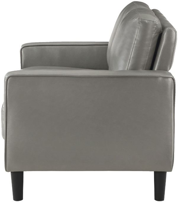 Coaster® Ruth Gray Upholstered Track Arm Loveseat-3