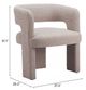 Zuo® Modern Java Sandy Beige Accent Chair-1