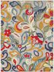 KAS Rugs Calla Ivory/Multi Leila 5'x7' Area Rug-0