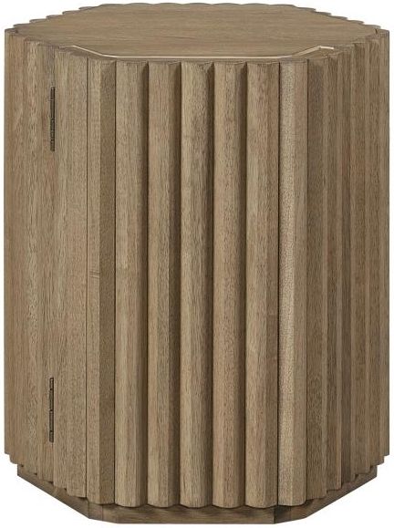 Bernards Linné Hexagonal Wheat End Table-2