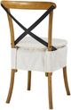 Forty West Washable White Short X-Back Dining Side Chair-2