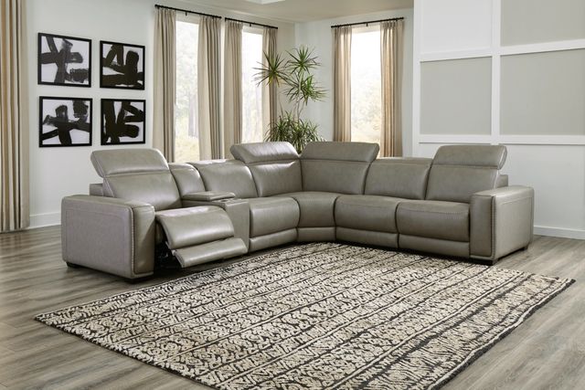 Signature Design by Ashley® Correze 6-Piece Gray Power Reclining Sectional-1