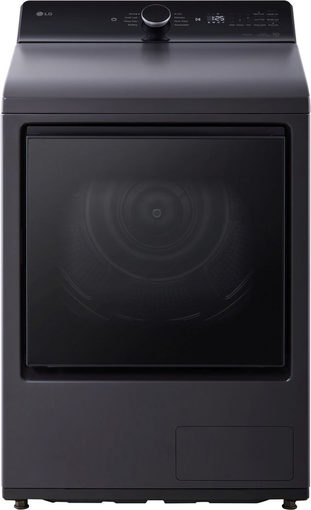 LG 7.3 Cu. Ft. Matte Black Smart Ventless Electric Dryer-0