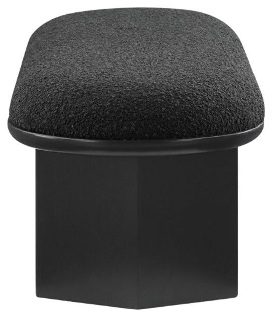 Meridian Furniture Wilshire Black Upholstered Bench-2