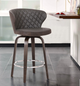 Armen Living Mynette Brown 30" Swivel Bar Stool-3