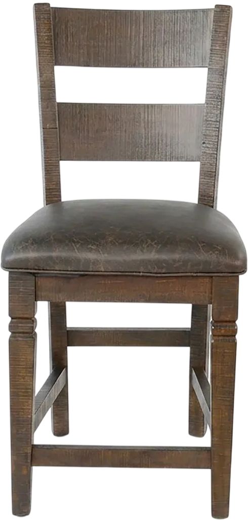 Sunny Designs™ Homestead Tobacco Leaf 24" Ladderback Counter Stool-2