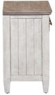 Liberty Furniture Heartland Two-Tone Antique White/Tobacco Nightstand with Charging Station-2