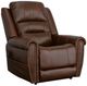 Flexsteel® Oscar Pumpernickel Brown Power Lift Recliner with Power Headrest-0