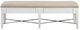 Magnussen Home® Heron Cove Baja Fog/Chalk White Upholstered Bench-3