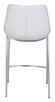 Zuo® Ace White and Silver Set of 2 Counter Chairs-3