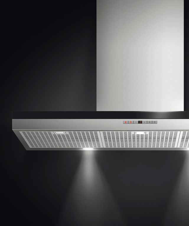 Fisher Paykel 36" Brushed Stainless Steel Wall Chimney Vent Hood-4
