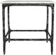 Coaster® Ebby White End Table with Antique Black Base-3