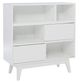 Powell® Waves White Bookcase-0