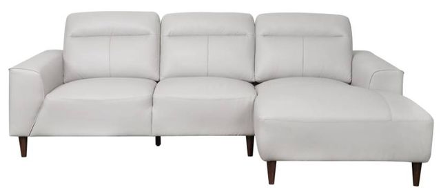 Mazin Furniture Trevelyn 2-Piece Light Grey Right-Arm Facing Loveseat Sectional and Chaise-1
