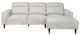Mazin Furniture Trevelyn 2-Piece Light Grey Right-Arm Facing Loveseat Sectional and Chaise-1