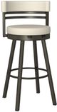 Amisco Ronny Harley/Parchment Swivel Bar Stool-0