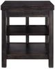 Signature Design by Ashley® Gavelston Rubbed Black Square End Table-0