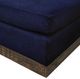International Furniture Direct Georgia Midnight Blue Ottoman-1