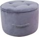 TOV Furniture by TOV Slashed Grey Luna Velvet Ottoman-0