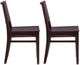 Linon Kentucky 2-Piece Espresso Brown Dining Chair Set-4