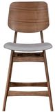 New Classic® Home Furnishings Oscar Gray/Walnut Counter Stool-2