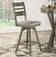 ECI Furniture Pine Crest Asbury 2-Piece Gray Stool Set-2