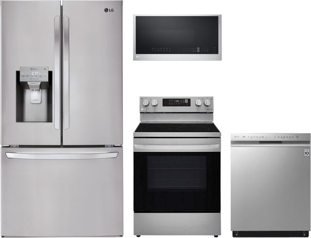 LG 4 Piece Kitchen Package-Stainless Steel-0