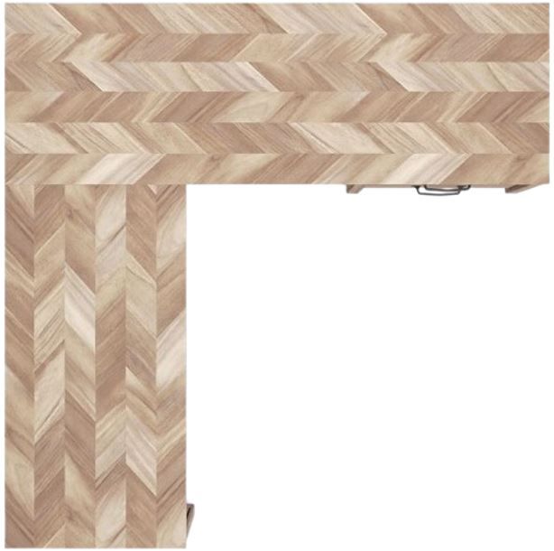 Signature Design by Ashley® Battelle Tan Office Desk with Return-5