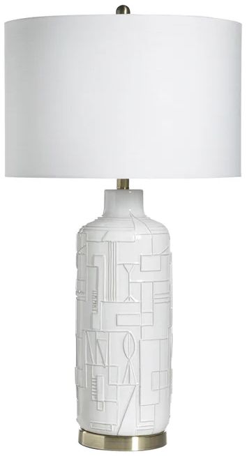 Stylecraft Puebla Bone White Table Lamp-0