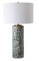 Uttermost® Meltdown Ivory Teal Table Lamp-3