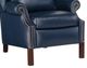 Bradington-Young Chippendale Navy Manual Recliner-2
