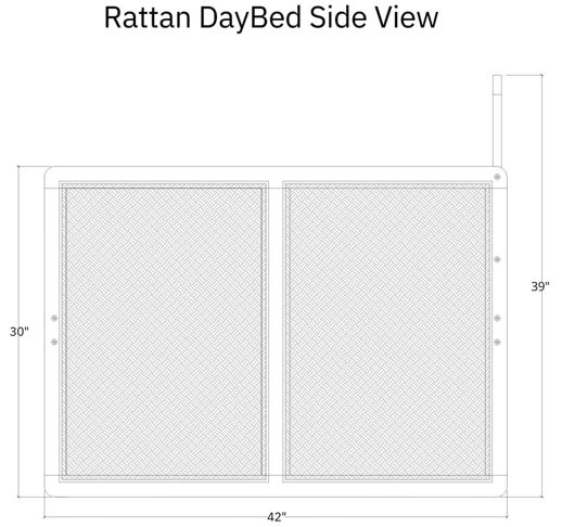 Kodiak Furniture Abaco Honey Twin Daybed Frame-2