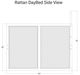 Kodiak Furniture Abaco Honey Twin Daybed Frame-2