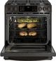 GE Profile™ 30" Black Stainless Steel Slide-In Front Control Gas Range-2