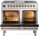 Ilve® Nostalgie II Series 40" Stainless Steel Pro Style Dual Fuel Range-1