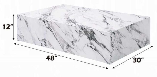ACME Furniture Fritzy White 48" Rectangular Coffee Table-2
