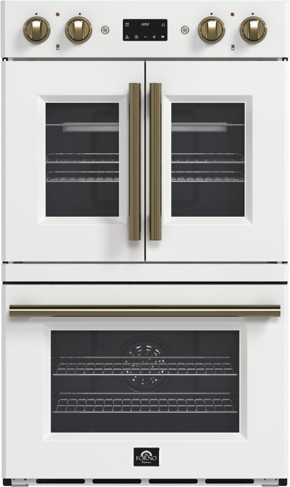 FORNO® Asti Alta Qualitia 30" White  Double Electric Wall Oven-0