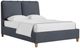 Artisan & Post by Vaughan-Bassett Pure Maple Navy Tweed/Syrup King Upholstered Panel Bed -0