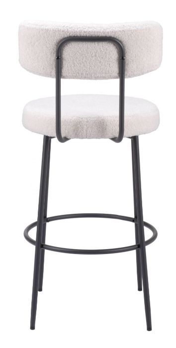 Zuo® Modern Blanca Ivory Barstool-2