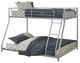 Furniture of America® Panos Silver Twin/Full Bunkbed-0