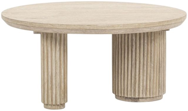 Classic Home Vander Cream Washed Round Coffee Table-2