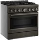 KitchenAid® 36" Black Ore 6 Burner Pro Style Gas Range with No Preheat Air Fry Mode-2