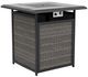 Furniture of America® Arosa 3-Piece Black/Gray Metal/Rattan Outdoor Patio Set-1